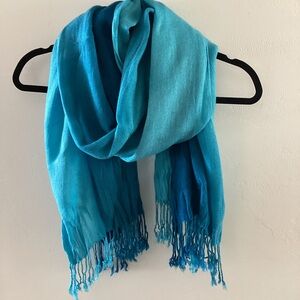 Pretty Blue Ombré Scarf